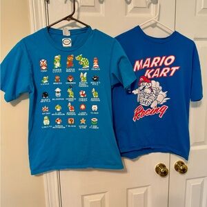 Mario Kart Bundle – 2 Graphic T-Shirts (Men’s Small & Boys XL 14–16) 🍄🏎️